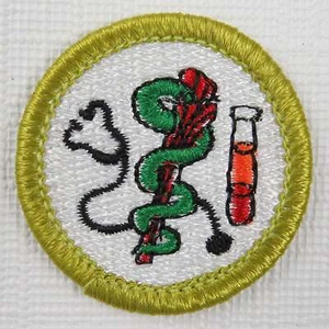 Insignia de mérito posterior de plástico Medicine Current [MB-143] - Imagen 1 de 1