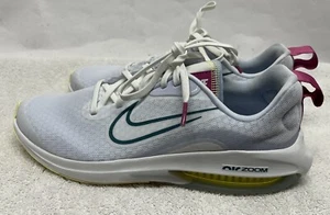 Nike Mädchen Größe 7 Air Zoom Arcadia 2 Photon Dust/Sea Coral-Gridiron Schuhe Neu - Bild 1 von 8
