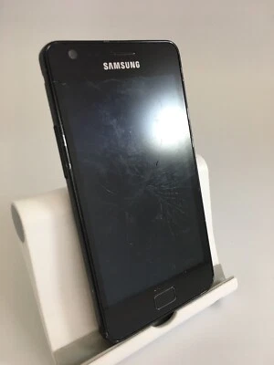 Samsung Galaxy S2 I9100 Black Unlocked Android Smartphone Cracked Incomplete    - Image 1 of 4