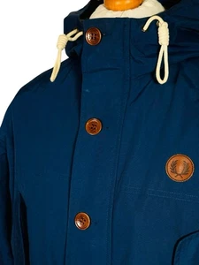 Fred Perry Mountain Parka (MEDIUM - NAVY) Ska Mod Scooter Casuals Terraces Skins - Picture 1 of 15