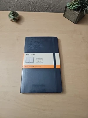 Moleskine Classic Notebook, Soft Cover, Large (5" x 8.25") Ruled/Lined, Sapphire - Image 1 of 3
