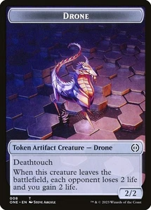 4x Drone Token - NM - Phyrexia: All Will Be One - SPARROW MAGIC - Picture 1 of 1