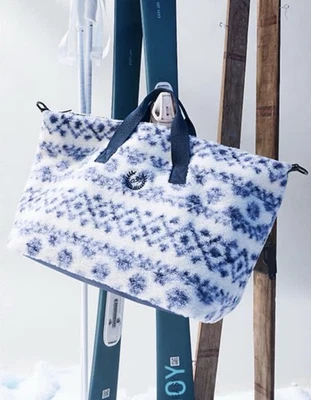 Bolso de Viaje Victoria Secret ROSA Acogedor Peluche Fin de Semana Azul Blanco Sherpa LE Foto 1 de 4