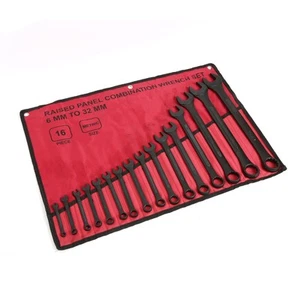 16Pc Raised Panel Combination Wrenches Set 12-Point Metric Wrench Set 6-32Mm - Picture 1 of 5