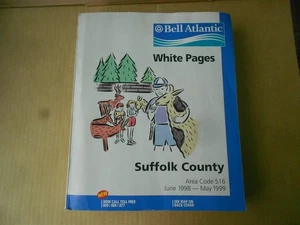 1998-1999 Suffolk County White Pages Bell Atlantic Telefonbuch Long Island NY - Bild 1 von 13