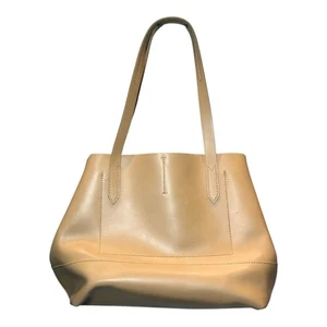 J. Crew hellbraune Glattleder Tasche Bindeverschluss camel - Bild 1 von 11