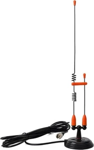 UAYESOK Antenne mobile robuste à montage magnétique double bande 2 m 70 cm 2 m/70 cm - Photo 1/8