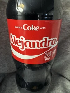 Share A Coke with Alejandra 2025 Personalized Gift Coca Cola Bottle 20oz - Picture 1 of 2