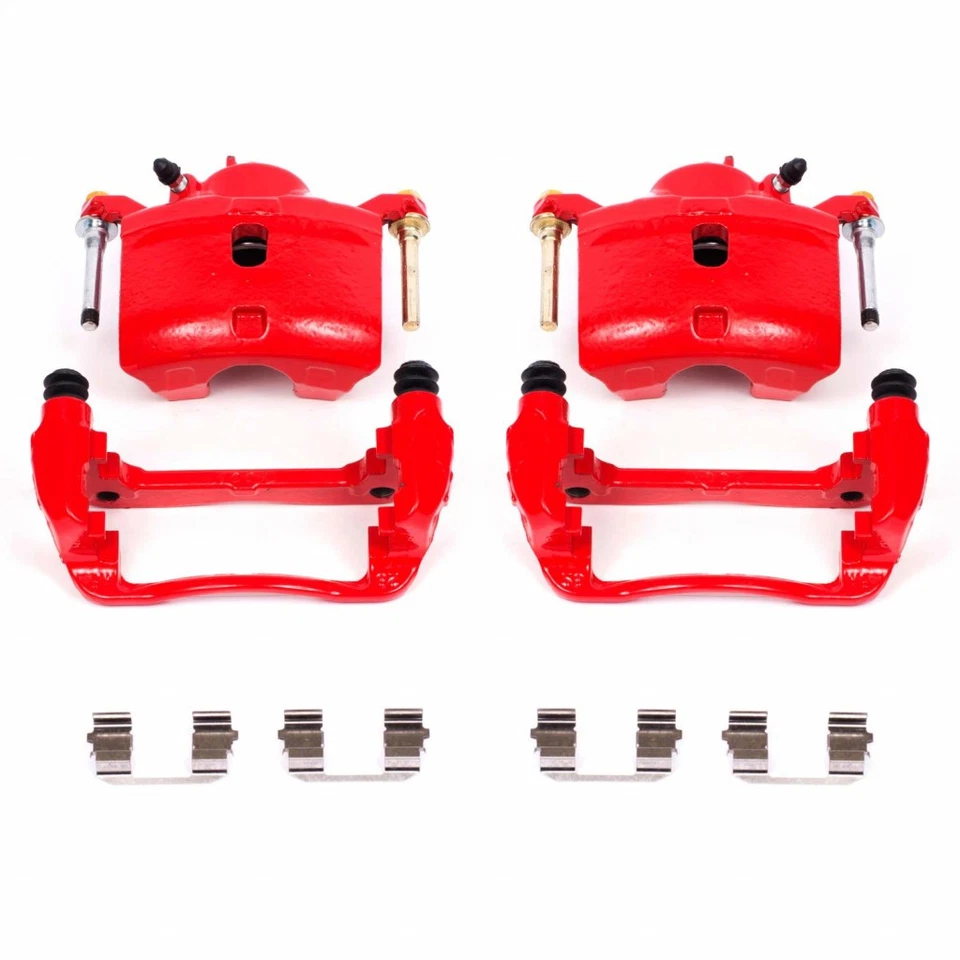 Pinzas de freno Power Stop para Honda CR-Z 2016 | delanteras | rojas con soportes - par Foto 1 de 4