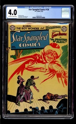 Star Spangled Comics #126 1952 CGC 4.0 VG OW/W High Definition Scans** - Image 1 of 2
