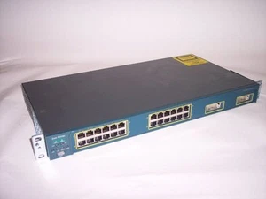 CISCO WS-C2950G-24-EI 24x ports 10/100 2x ports 1000BASE-X 10/100Mbps + 1000Mbps - Photo 1/1