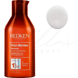REDKEN Frizz Dismiss Smoothening Moisturizing Shampoo for Frizz-Prone Hair 300ml - Picture 1 of 8
