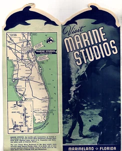 Marine Studios Marineland Florida Vintage Prospekt Fotos Karte um 1940-50er Jahre - Bild 1 von 4