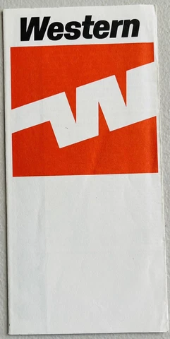 Western Airlines Ticket Jacket - Flying W Logo Cover