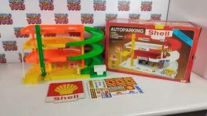 AUTOPARKING SHELL CAVALLINO PARCHEGGIO MACCHININE VINTAGE NUOVO RAMP GARAGE - Picture 1 of 14