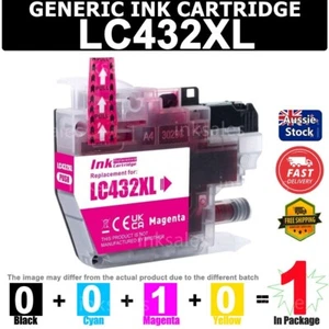 1x LC-432XL LC432 MAGENTA Generic Ink For Brother J5340 J5740 J6540 J6740 J6940 - Picture 1 of 2