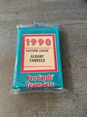 1990 ALBANY YANKEES PROCARDS MiLB TEAM SET BERNIE WILLIAMS NEW YORK YANKEES - Image 1 of 2