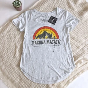 Disney's The Lion King Hakuna Matata Graphic Tee - Heathered Gray (Size Small) - Picture 1 of 8