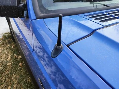 4 inch " Short Black Aluminum Antenna Mast AM/FM for JEEP CHEROKEE 1984-1996 New - image 1 of 4