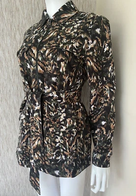 TED BAKER BELTED CAMO UTILITY JACKET SIZE TB 2/UK 10 RETAIL BNWT Foto 1 de 4