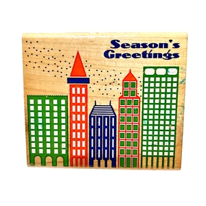 Inkadinkado Jahreszeiten Grüße Weihnachten Stempel 4927 Made in USA - Bild 1 von 4