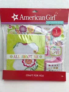 NIP American Girl Crafts Mini Memory Book Kit Stickers Gems 266 Pc Ages 8+ - Picture 1 of 3
