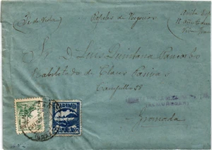 SCW 1939 censored cover from Almuñecar (Granada) to Granada (1541) - Picture 1 of 2