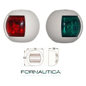 COPPIA FANALI DI NAVIGAZIONE - LUCI DI VIA VERDE ROSSO - TREM ORSA MINORE BIANCO - Foto 1 di 1