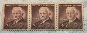 U.S. Scott 1062 George Eastman 3c 3x Stamps MNH OG 1954 - Picture 1 of 2