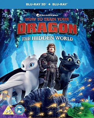 How to Train Your Dragon - The Hidden World (2019) 3D + 2D Blu-Ray NEW Free Ship - Image 1 of 2