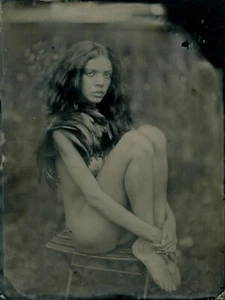 Original ART Nude COLLODION WETPLATE 18x24cm (8x10“) 005 - Bild 1 von 1