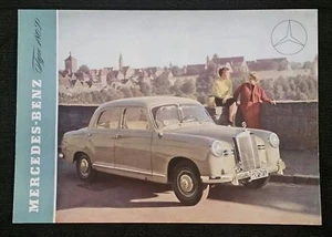 Vintage Rare Sales Brochure Mercedes Benz Type 180 D w120 w121 - Picture 1 of 3