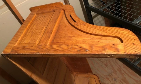 Antique High S Roll Top Oak Desk KIT - Ready for Loving Restoration Cover