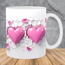 Creative Coffee Mug 3D Tea Cup Gift 3D Magic Valentine‘s Day Mug  Lovers
