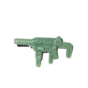 Military Muscle Men Night Raid Set Green Uzi Machine Gun Weapon Part - Picture 1 of 2