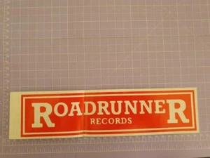 Roadrunner Records Sticker 30cm x 7cm approx As per image - Foto 1 di 1