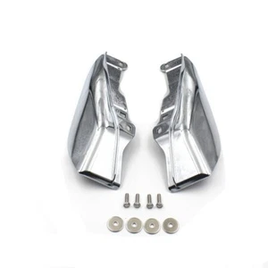 2x Deflector de aire de marco medio con escudo térmico cromado para Harley Street Road Glide - Imagen 1 de 7