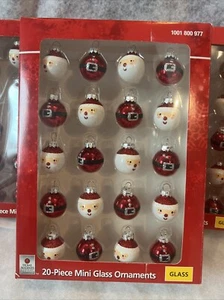 Adornos de Papá Noel de 20 piezas para el hogar nuevos en paquete - Imagen 1 de 3