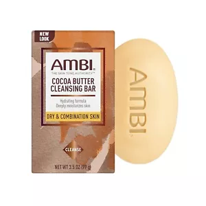 Ambi Skin Care Cleansing Bar Soap with Cocoa Butter 3.5 Oz -FREE 1 Day Delivery - Picture 1 of 5