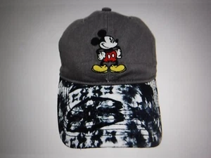 NUEVO CON ETIQUETAS GORRA DE RATÓN BORDADA VINTAGE/OOP DISNEY'S GRIS MICKEY MOUSE & TIE DYE BILL - Imagen 1 de 13