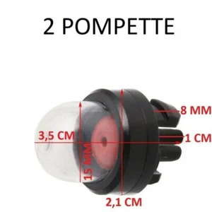 POMPETTA BENZINA MOTOSEGA DECESPUGLIATORE TOSAERBA POMPA TAGLIAERBA BULBO PRIMER - Foto 1 di 9