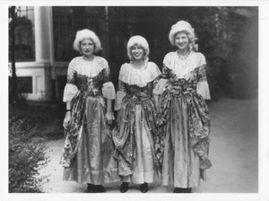 Vintage Ladies Birthday Party B/W Art Underwood Photo Postcard Reprint - Picture 1 of 2