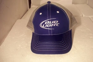 Bud Light Blue & Gray Snapback Hat K-Products - Picture 1 of 7