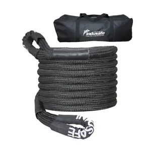 Indusafe 1"x20' Recovery Rope 30400lbs Kinetic Energy Tow Rope with Carry Bag - Picture 1 of 7