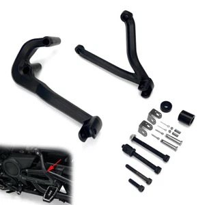 Black Passenger Peg mounting support bracket For Harley Sportster S 1250 RH1250S - Picture 1 of 5