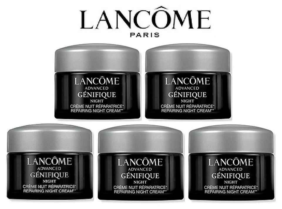 LANCÔME Lancome 25 ml Advanced Genifique NIGHT Anti-Aging-Creme Neu 5 x 5 ml Nachtcreme