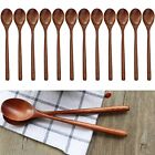 Wooden Spoons 12 Pieces 9 Inch Wood Soup Spoons for Eating Mixing Stirring Lo...