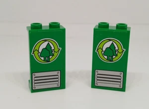 LEGO City : 2x Panneau 1 x 2 x 3 Logo Foret - Réf 87544pb020 - Set 60059 - Imagen 1 de 1