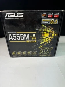 ASUS 90MB0HA0-M0AAY0 A55BM-A/M32BF/DP_MB AMD Socket FM2+ DDR3 SDRAM MicroATX - Imagen 1 de 5