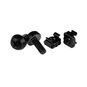 StarTech.com M6 x 12 mm Tornillos y Tuercas enjauladas Paquete de 100 Negro CABSCREWM62B - Imagen 1 de 2